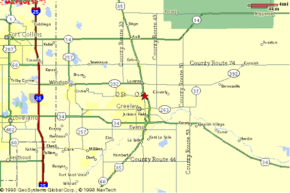 Greeley Map